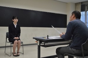 採用試験に向けて～校内模擬面接～