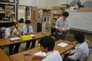 いわき総合高校１年生が学校見学会